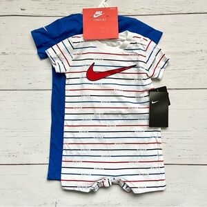 Nike baby onesie romper 2 piece set 9M - new